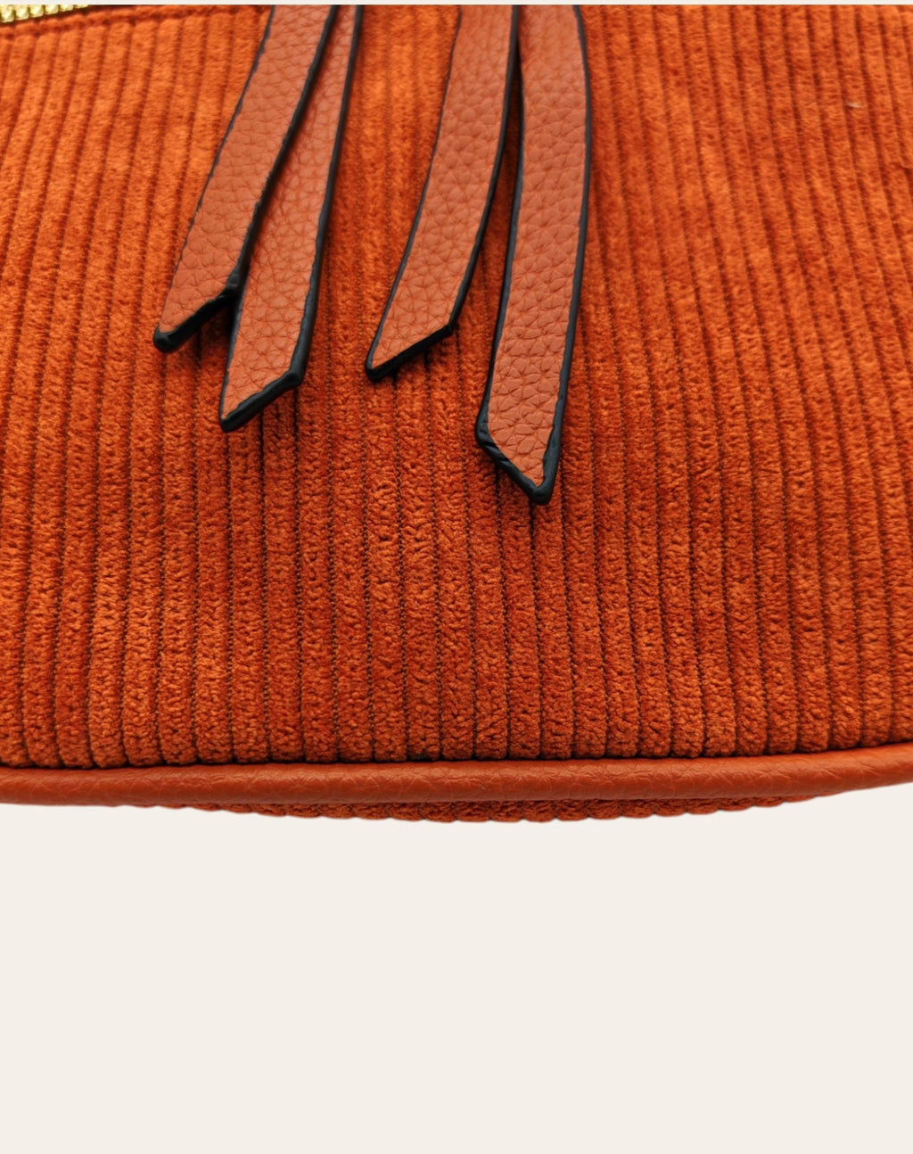 Sac banane Alizée – Velours côtelé & bandoulière tissée – 4 coloris