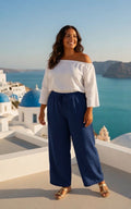 🌿 Pantalon Fluide Gaïa – Grande Taille