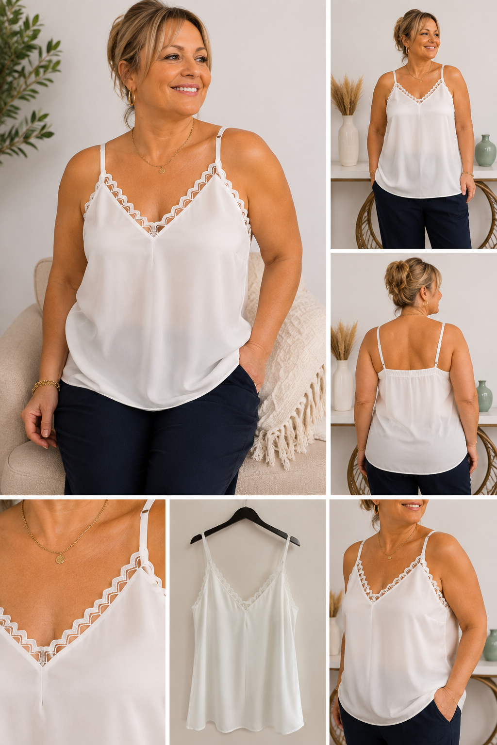 Top Ella – Blanc – Grande Taille