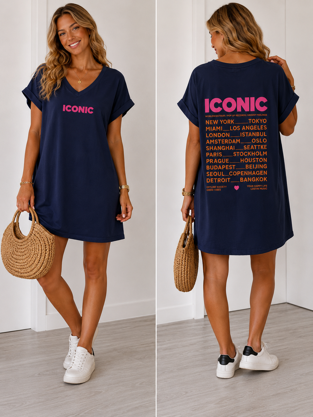 🌿 Robe/Tee-shirt ICONIC