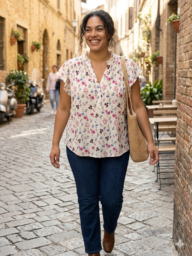 🌼 Blouse Liora – Légère & naturelle