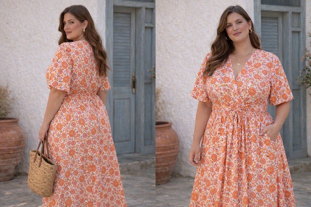🌺 Robe longue Calista – Bohème & lumineuse