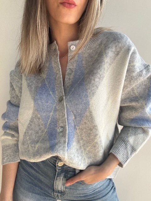 Gilet maille jacquard “Aria”