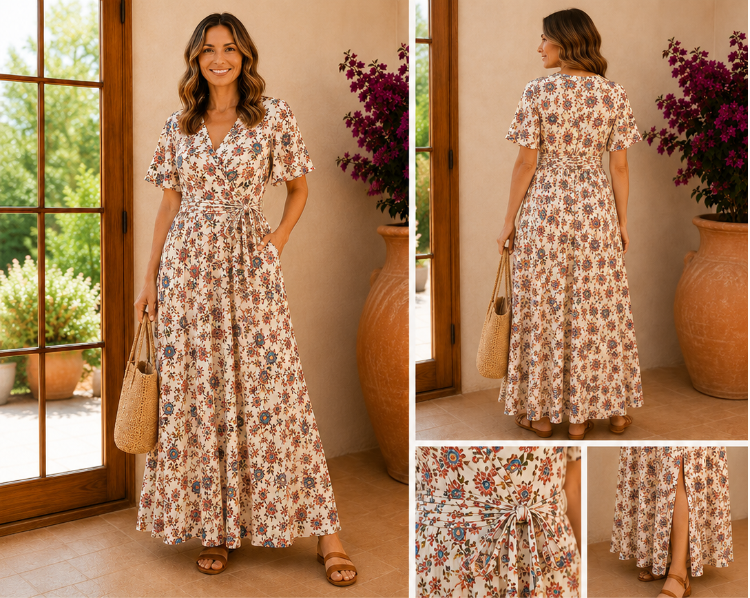 Robe Longue Rosana 🌸