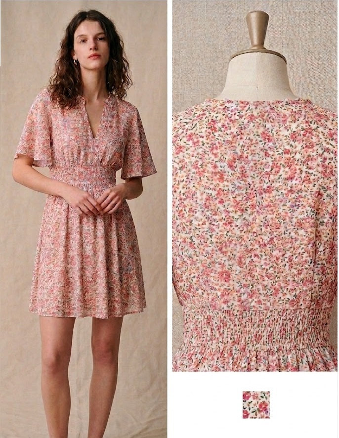 🌸 Robe Rosélia – Fluide & romantique