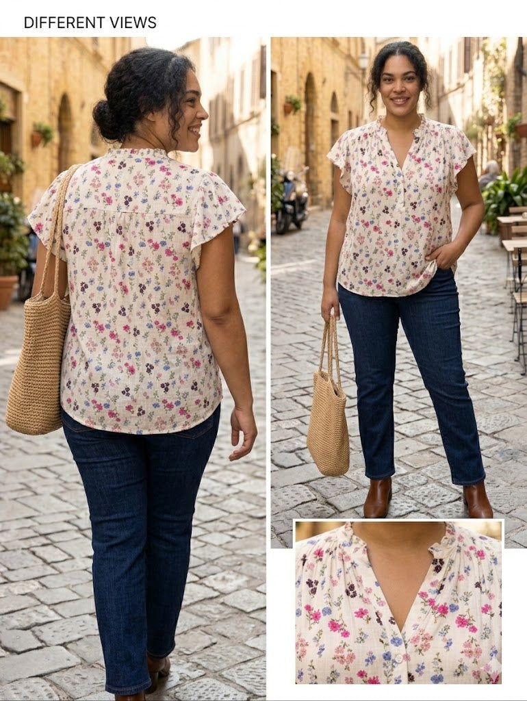 🌼 Blouse Liora – Légère & naturelle