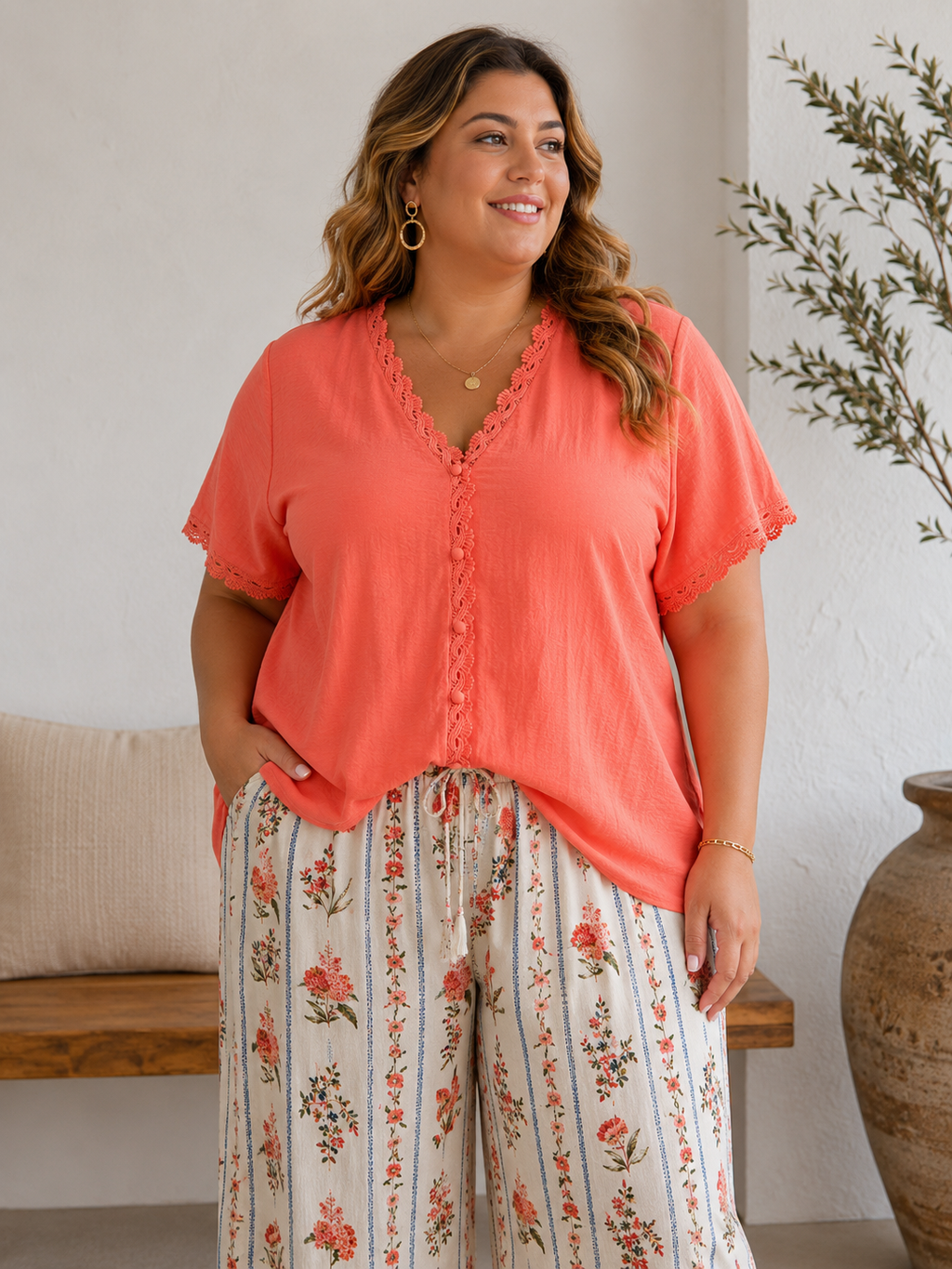 Blouse Grande Taille Coralie 🪸