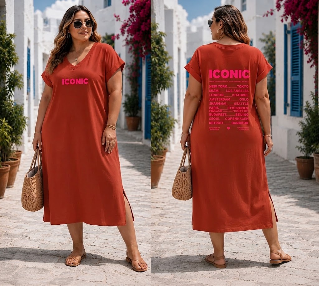 Robe longue Iconic – Grande Taille