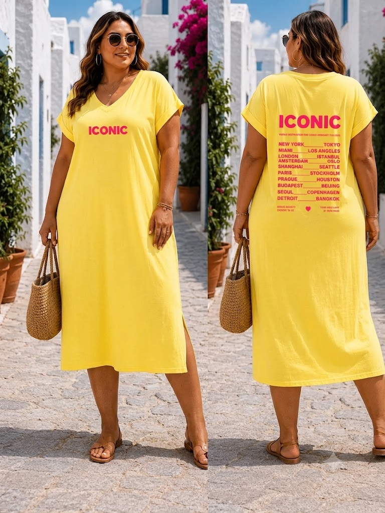 Robe longue Iconic – Grande Taille