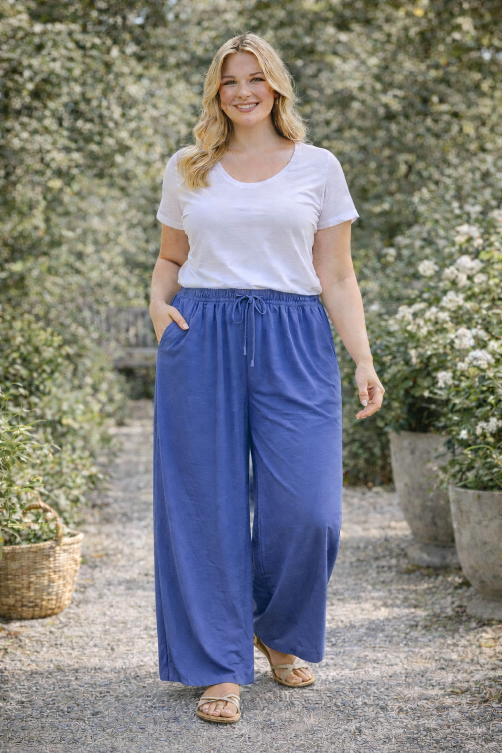 Pantalon large grande taille Horizon