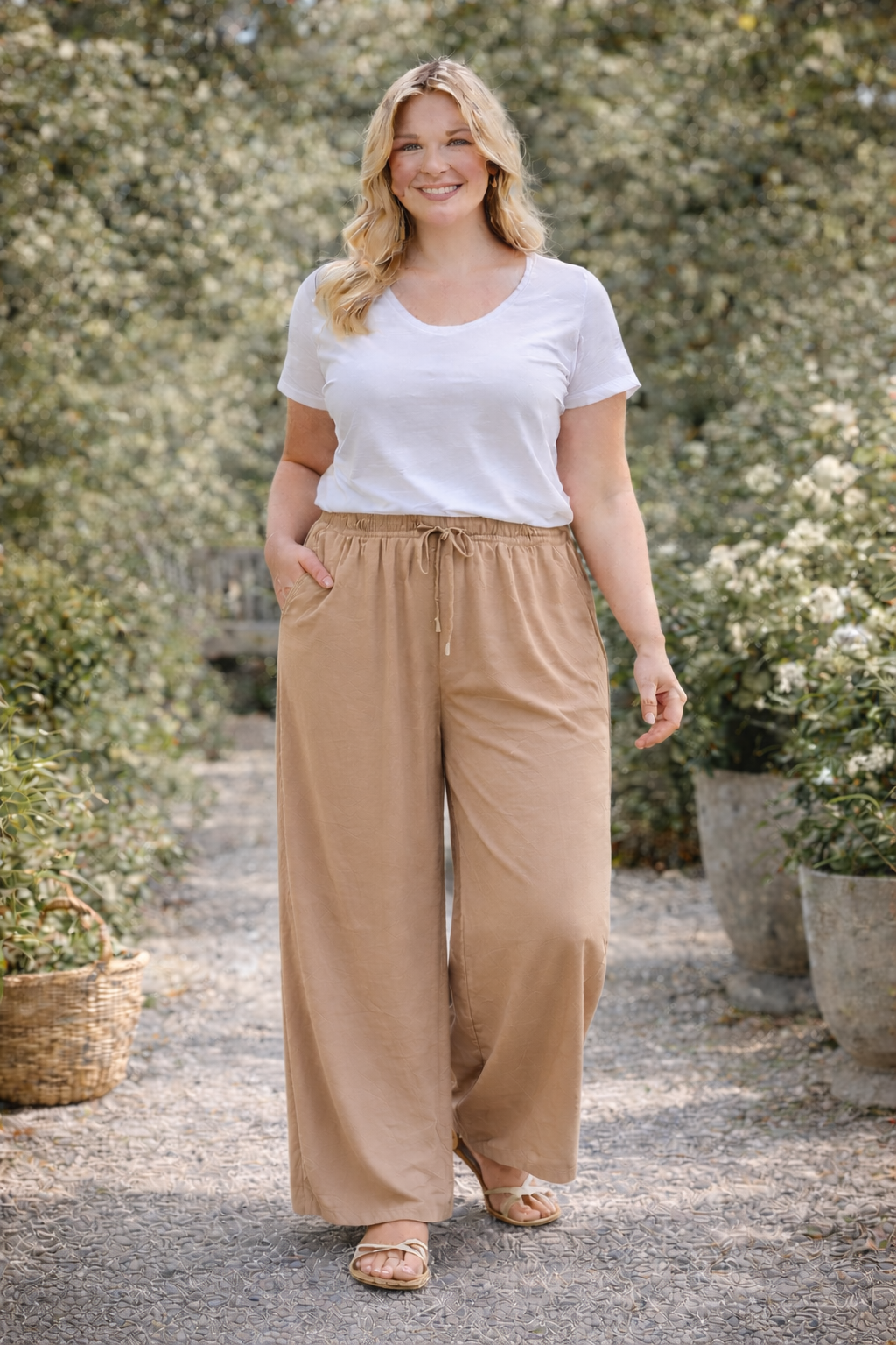 Pantalon large grande taille Horizon