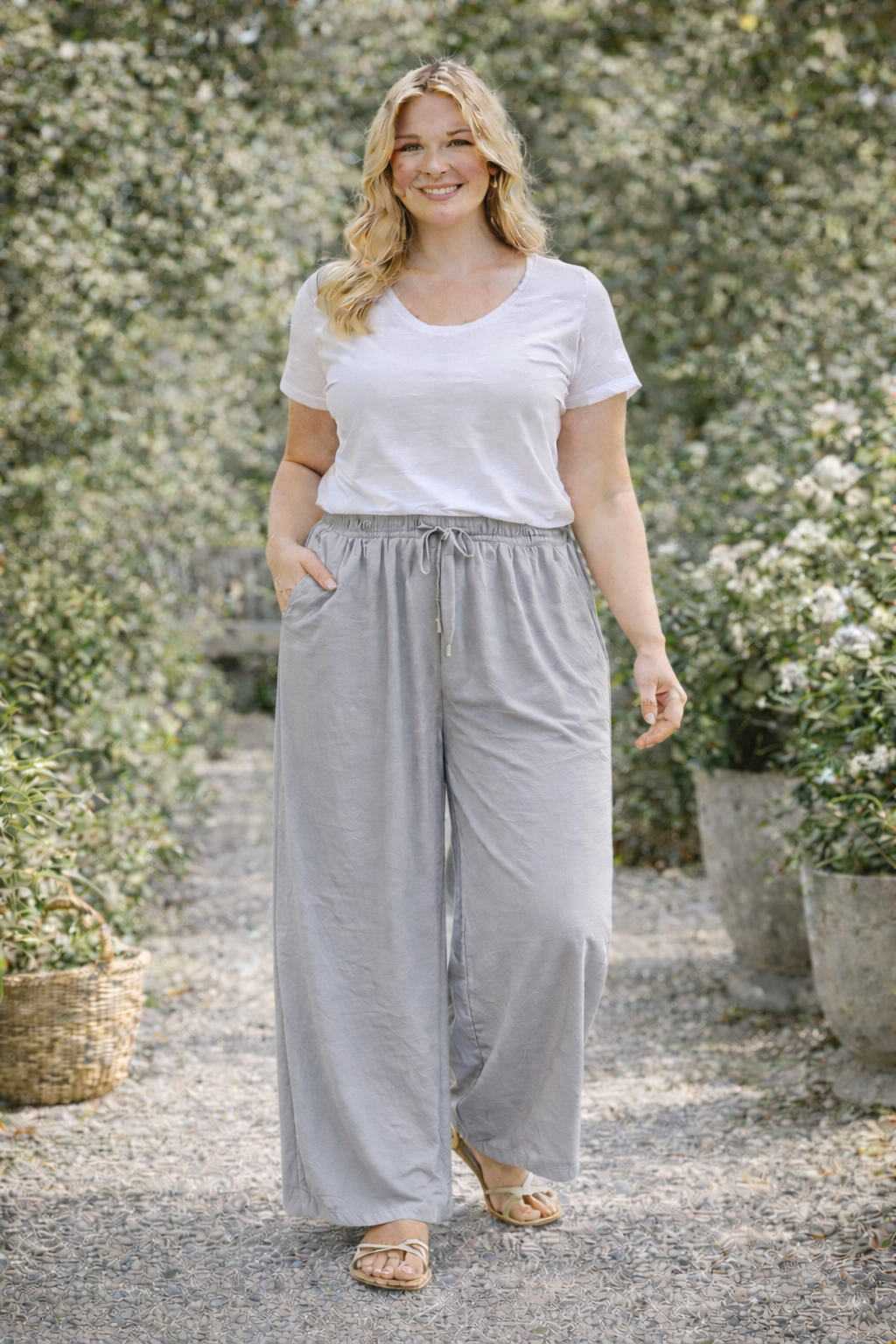 Pantalon large grande taille Horizon