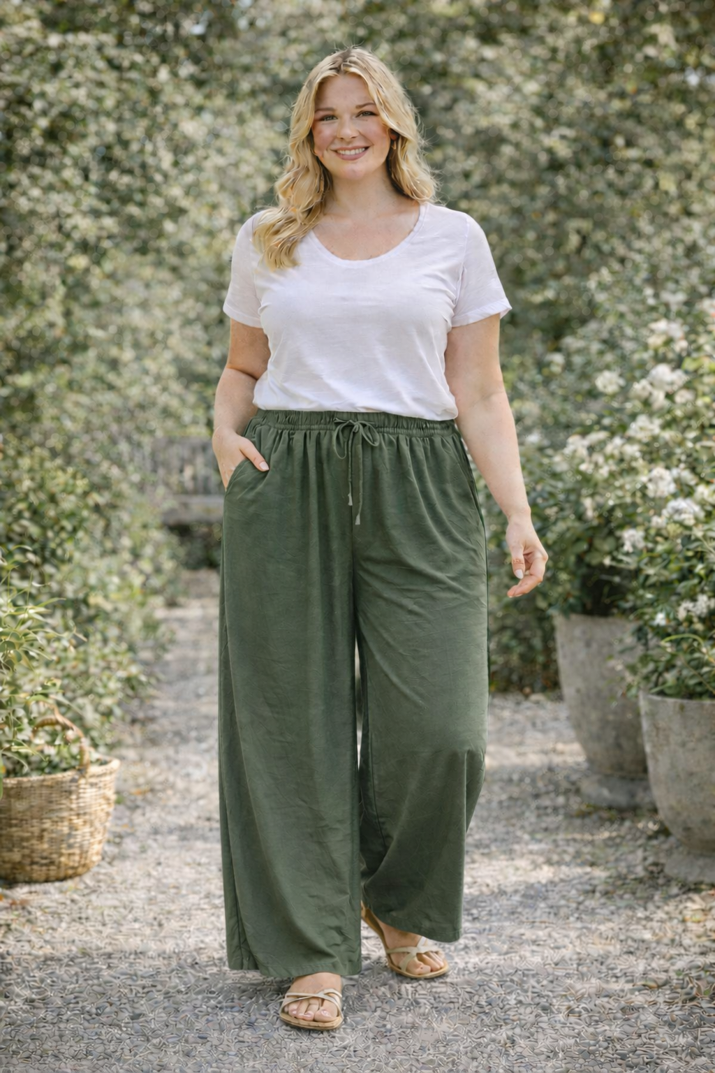Pantalon large grande taille Horizon