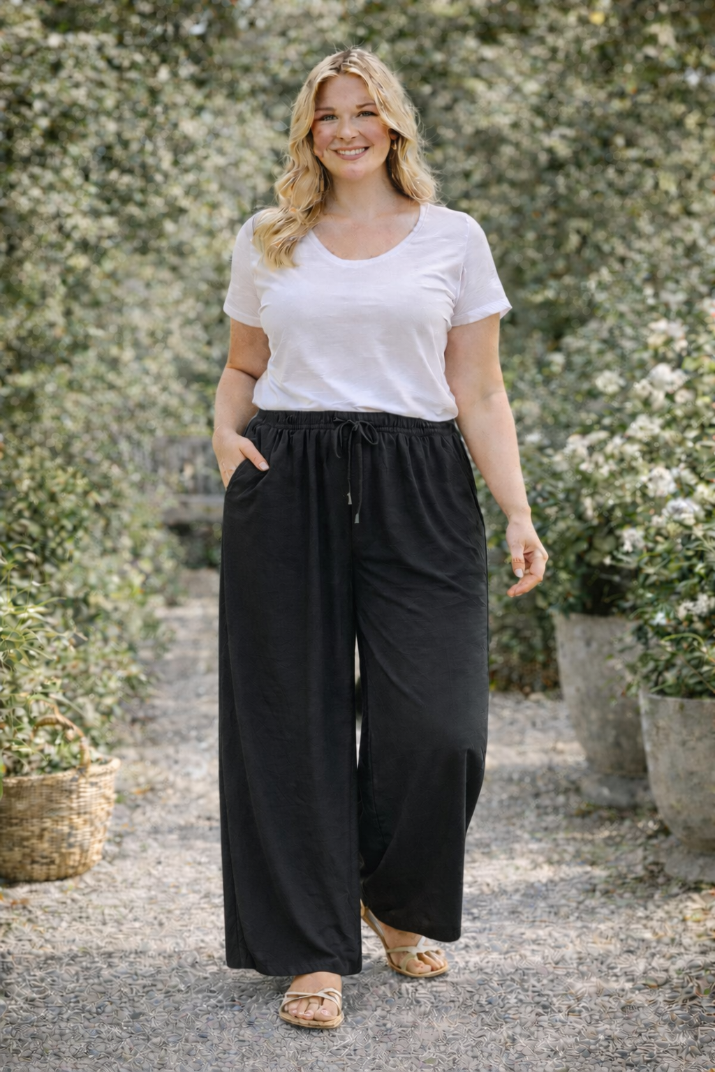 Pantalon large grande taille Horizon