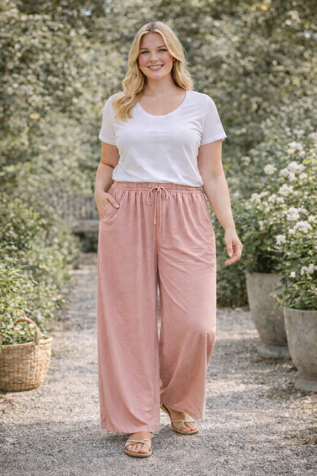 Pantalon large grande taille Horizon