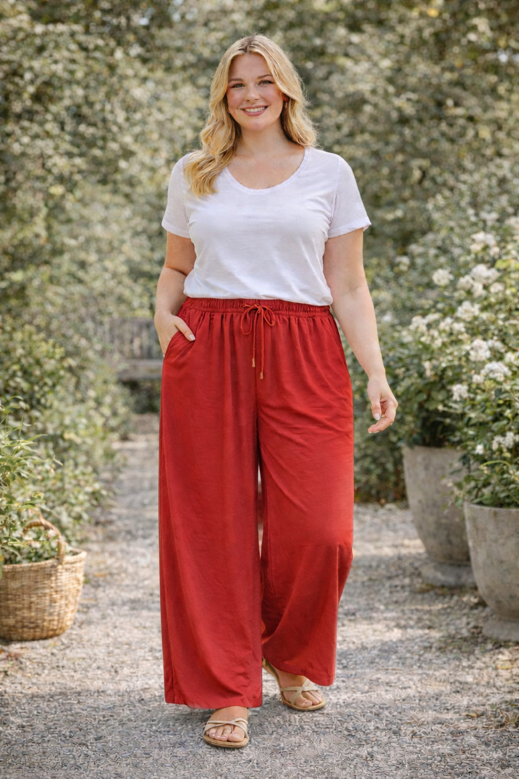 Pantalon large grande taille Horizon