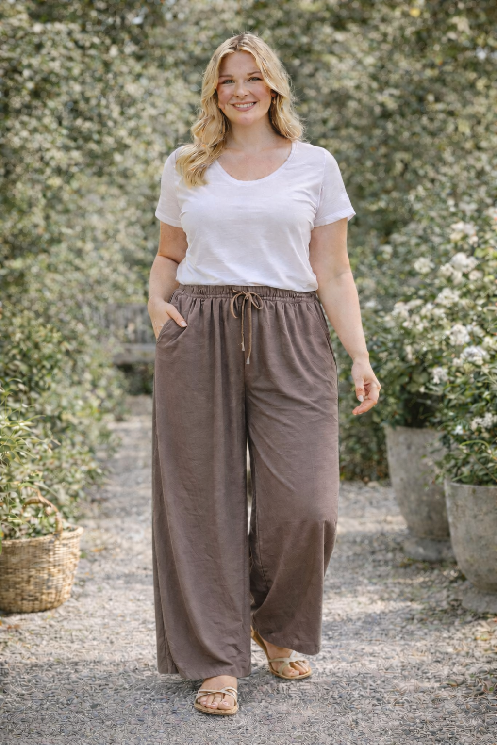 Pantalon large grande taille Horizon