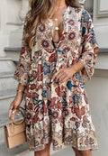 Robe d'été ton chaud Yasmina