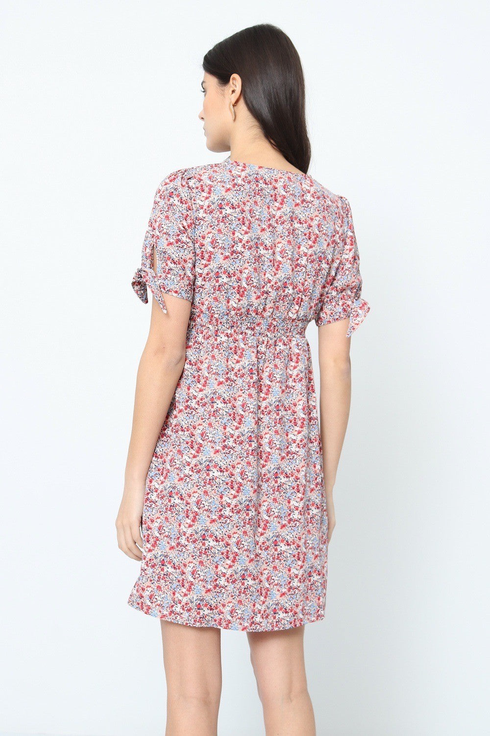 Robe courte grande taille fleurie Victoria