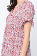 Robe courte grande taille fleurie Victoria